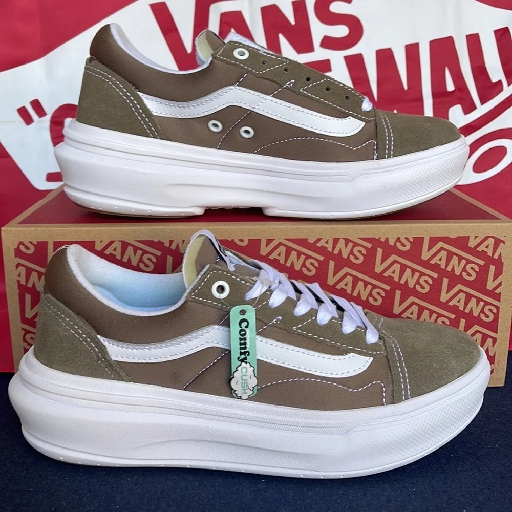 Vans Old Skool Over Walnut VNOA7Q5E1NU WMNS platforms - sneakers